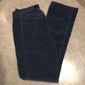Calvin Klein Dark Blue Thin Corduroys Size 6 EUC
